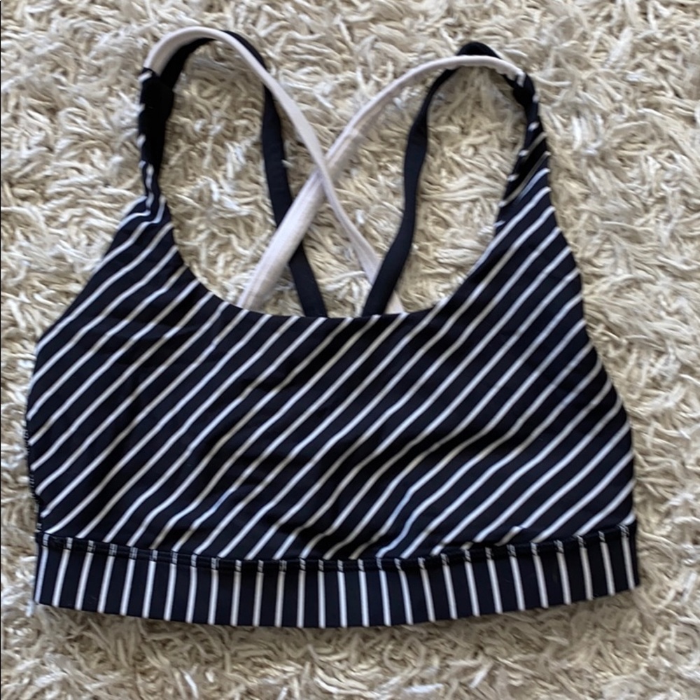 Lululemon energy Stiped sports bra